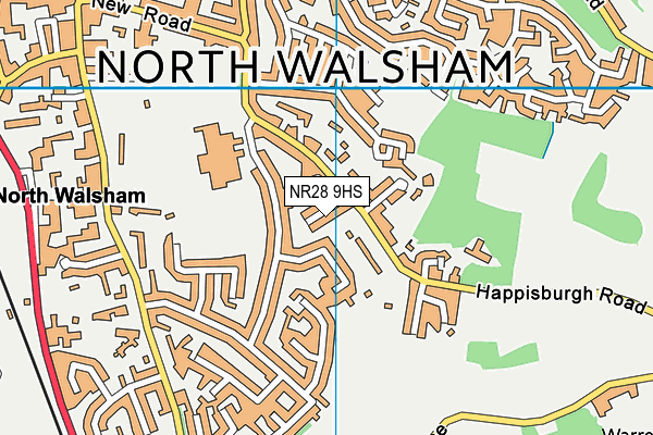 NR28 9HS map - OS VectorMap District (Ordnance Survey)