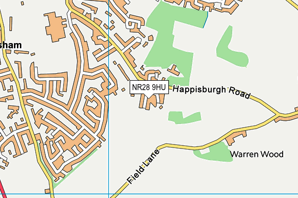NR28 9HU map - OS VectorMap District (Ordnance Survey)