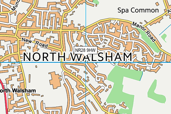 NR28 9HW map - OS VectorMap District (Ordnance Survey)