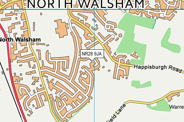 NR28 9JA map - OS VectorMap District (Ordnance Survey)