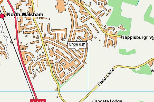 NR28 9JE map - OS VectorMap District (Ordnance Survey)
