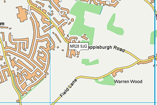 NR28 9JG map - OS VectorMap District (Ordnance Survey)