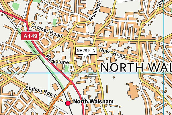 NR28 9JN map - OS VectorMap District (Ordnance Survey)