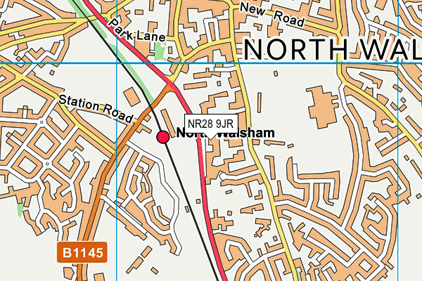 NR28 9JR map - OS VectorMap District (Ordnance Survey)