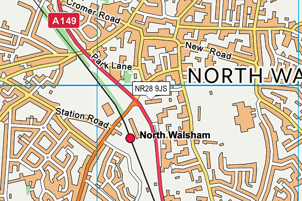 NR28 9JS map - OS VectorMap District (Ordnance Survey)