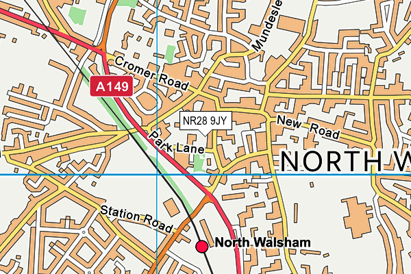NR28 9JY map - OS VectorMap District (Ordnance Survey)