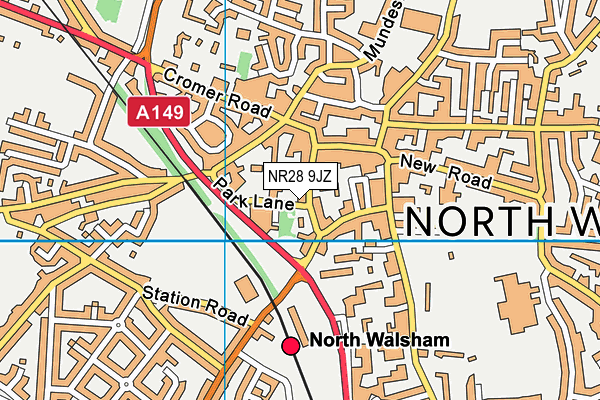 NR28 9JZ map - OS VectorMap District (Ordnance Survey)