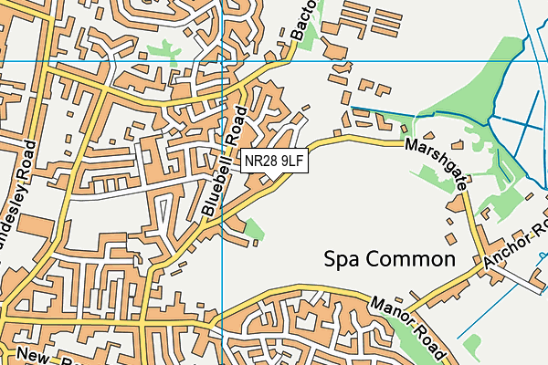 NR28 9LF map - OS VectorMap District (Ordnance Survey)