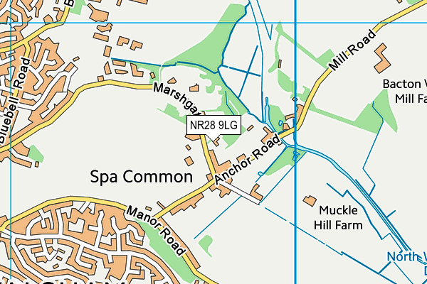 NR28 9LG map - OS VectorMap District (Ordnance Survey)