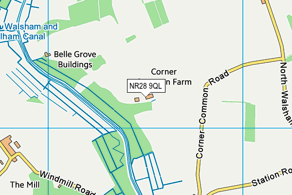 NR28 9QL map - OS VectorMap District (Ordnance Survey)