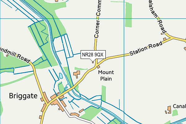 NR28 9QX map - OS VectorMap District (Ordnance Survey)