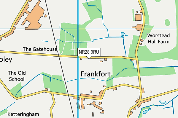 NR28 9RU map - OS VectorMap District (Ordnance Survey)