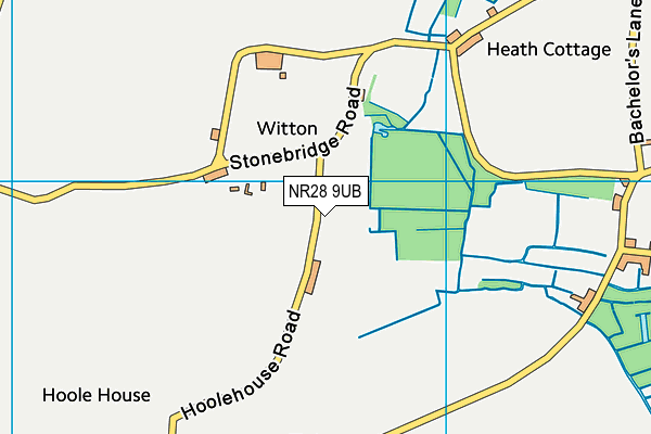 NR28 9UB map - OS VectorMap District (Ordnance Survey)