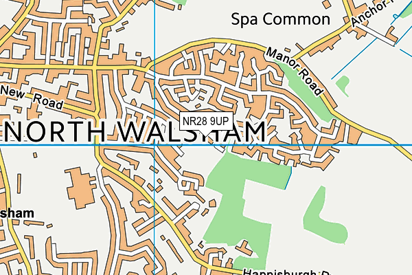 NR28 9UP map - OS VectorMap District (Ordnance Survey)