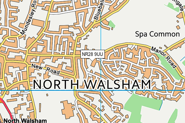 NR28 9UU map - OS VectorMap District (Ordnance Survey)