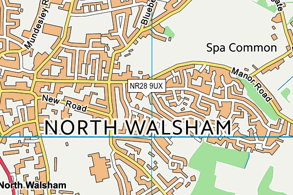 NR28 9UX map - OS VectorMap District (Ordnance Survey)