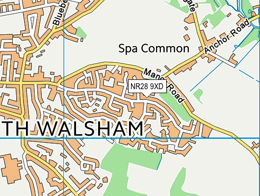 NR28 9XD map - OS VectorMap District (Ordnance Survey)