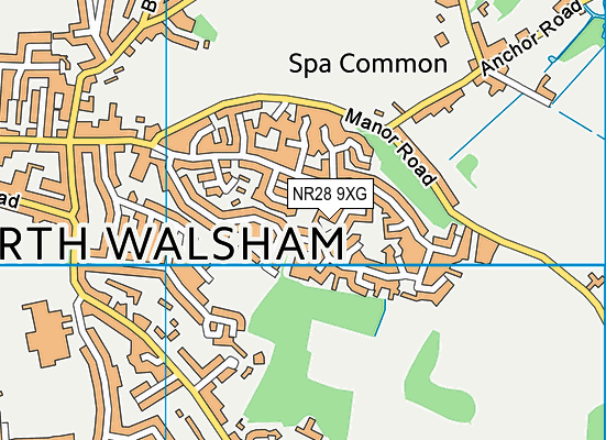 NR28 9XG map - OS VectorMap District (Ordnance Survey)