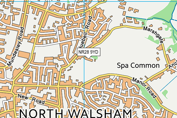 NR28 9YD map - OS VectorMap District (Ordnance Survey)