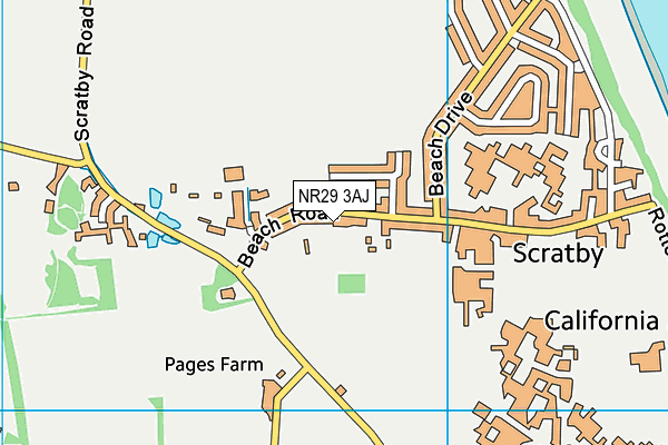 NR29 3AJ map - OS VectorMap District (Ordnance Survey)
