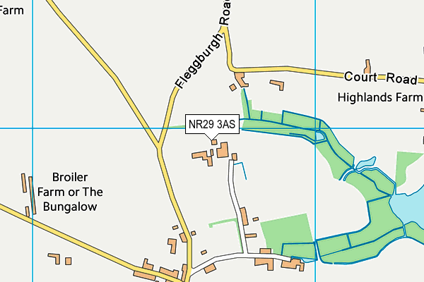 NR29 3AS map - OS VectorMap District (Ordnance Survey)