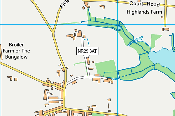 NR29 3AT map - OS VectorMap District (Ordnance Survey)