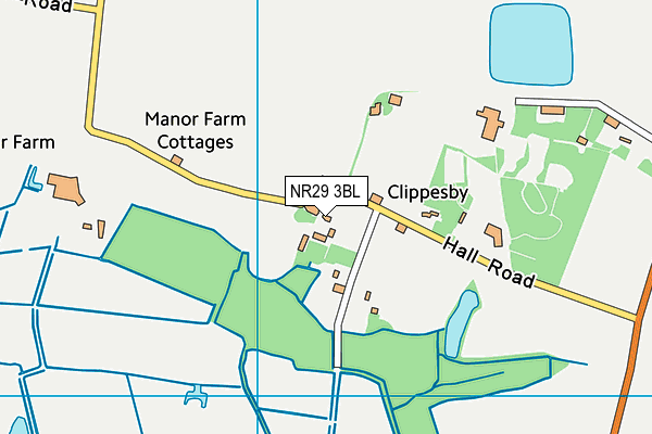 NR29 3BL map - OS VectorMap District (Ordnance Survey)