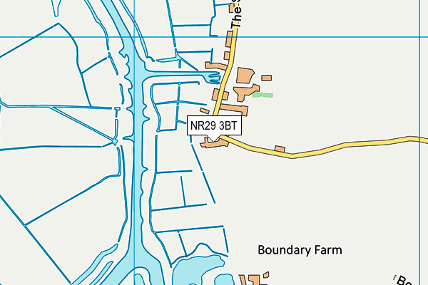 NR29 3BT map - OS VectorMap District (Ordnance Survey)