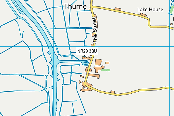 NR29 3BU map - OS VectorMap District (Ordnance Survey)