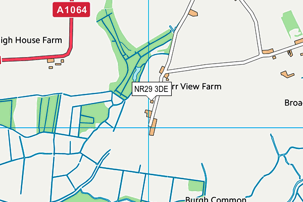 NR29 3DE map - OS VectorMap District (Ordnance Survey)