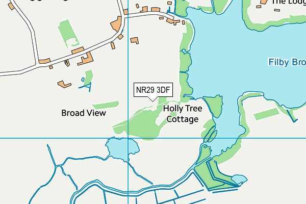 NR29 3DF map - OS VectorMap District (Ordnance Survey)