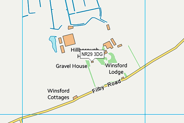 NR29 3DG map - OS VectorMap District (Ordnance Survey)