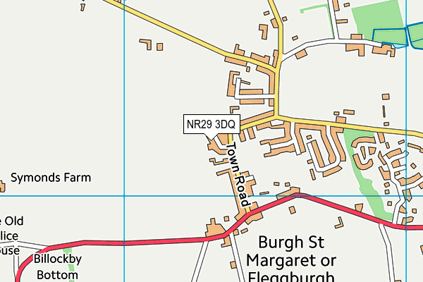 NR29 3DQ map - OS VectorMap District (Ordnance Survey)