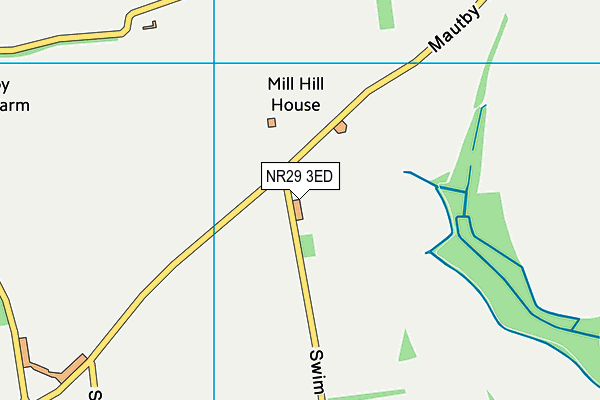 NR29 3ED map - OS VectorMap District (Ordnance Survey)