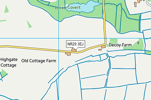 NR29 3EJ map - OS VectorMap District (Ordnance Survey)