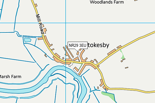 NR29 3EU map - OS VectorMap District (Ordnance Survey)