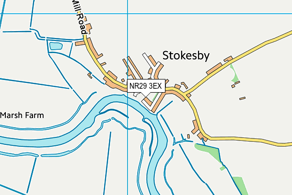 NR29 3EX map - OS VectorMap District (Ordnance Survey)