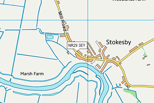 NR29 3EY map - OS VectorMap District (Ordnance Survey)