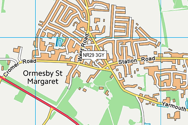 NR29 3GY map - OS VectorMap District (Ordnance Survey)