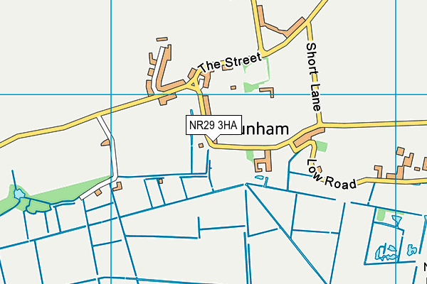 NR29 3HA map - OS VectorMap District (Ordnance Survey)