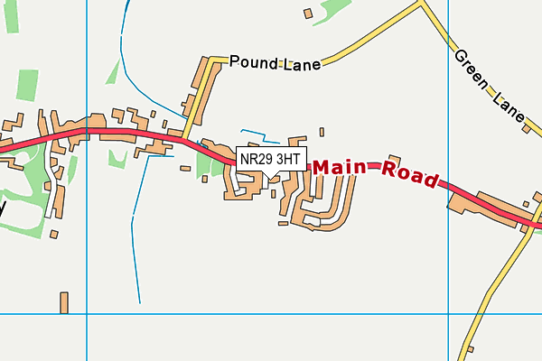 NR29 3HT map - OS VectorMap District (Ordnance Survey)