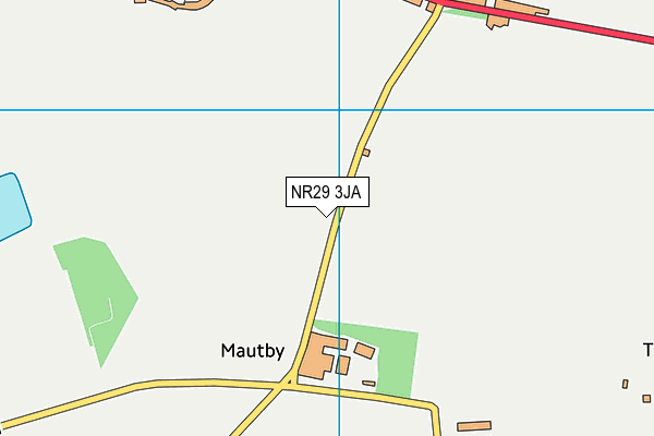 NR29 3JA map - OS VectorMap District (Ordnance Survey)