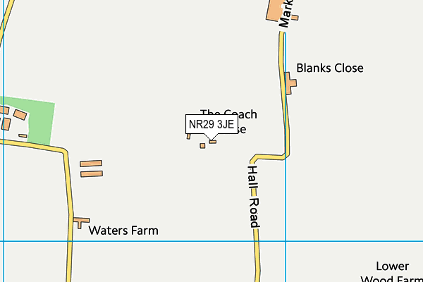 NR29 3JE map - OS VectorMap District (Ordnance Survey)