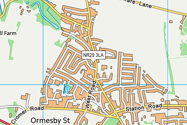 NR29 3LA map - OS VectorMap District (Ordnance Survey)