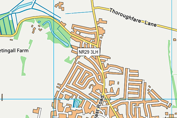 NR29 3LH map - OS VectorMap District (Ordnance Survey)