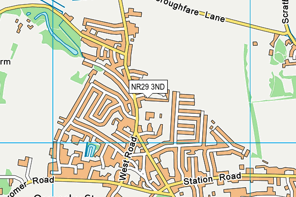 NR29 3ND map - OS VectorMap District (Ordnance Survey)