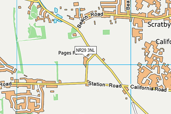 NR29 3NL map - OS VectorMap District (Ordnance Survey)