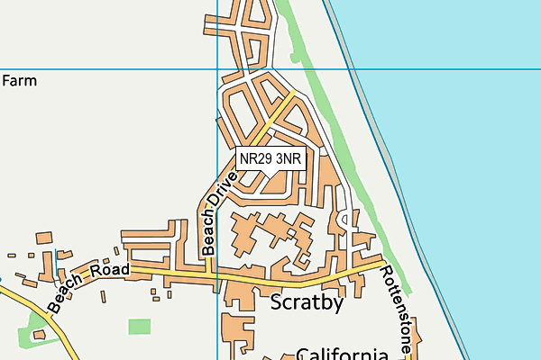 NR29 3NR map - OS VectorMap District (Ordnance Survey)