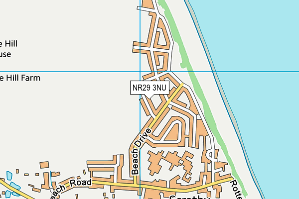 NR29 3NU map - OS VectorMap District (Ordnance Survey)