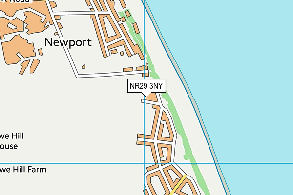 NR29 3NY map - OS VectorMap District (Ordnance Survey)